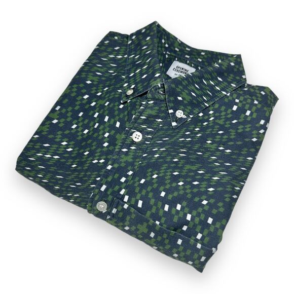 Opening Ceremony Men's Button Down Casual Shirt Geometric Pattern AOP Size Large - Picture 5 of 7